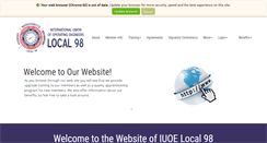 Desktop Screenshot of iuoelocal98.org