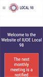 Mobile Screenshot of iuoelocal98.org
